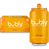 bubly Sparkling Water, Mango, Zero Sugar & Zero Calories, 12 Fl Oz Cans (Pack of 8)