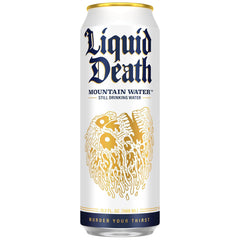 Liquid Death Sparkling Mountain Water, Real Mountain Source, Ice-Cold Cans, Infinitely Recyclable, 12 Fl Oz (Pack of 12)