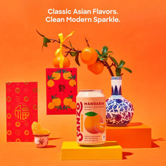Sanzo Flavored Sparkling Water Variety Pack - Yuzu Lemon, Calamansi Lime, Pomelo Grapefruit, Mango, Lychee, Mandarin Orange - Asian Drinks Carbonated Flavored Water, Fizzy Seltzer - 12oz, 12 Pack