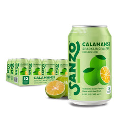 Sanzo Flavored Sparkling Water Variety Pack - Yuzu Lemon, Calamansi Lime, Pomelo Grapefruit, Mango, Lychee, Mandarin Orange - Asian Drinks Carbonated Flavored Water, Fizzy Seltzer - 12oz, 12 Pack