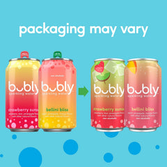 bubly Sparkling Water, Mango, Zero Sugar & Zero Calories, 12 Fl Oz Cans (Pack of 8)