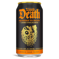 Liquid Death Soda-Flavored Sparkling Water - Severed Lime (Classic Lime Soda), Less Sugar*, Huge Flavor, No Artificial Sweeteners, King Size 19.2 Fl Oz (Pack of 12)