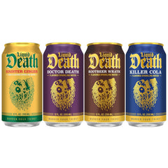 Liquid Death Soda-Flavored Sparkling Water - Severed Lime (Classic Lime Soda), Less Sugar*, Huge Flavor, No Artificial Sweeteners, King Size 19.2 Fl Oz (Pack of 12)