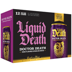 Liquid Death Soda-Flavored Sparkling Water - Severed Lime (Classic Lime Soda), Less Sugar*, Huge Flavor, No Artificial Sweeteners, King Size 19.2 Fl Oz (Pack of 12)