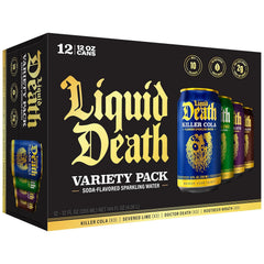 Liquid Death Soda-Flavored Sparkling Water - Severed Lime (Classic Lime Soda), Less Sugar*, Huge Flavor, No Artificial Sweeteners, King Size 19.2 Fl Oz (Pack of 12)