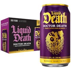 Liquid Death Soda-Flavored Sparkling Water - Severed Lime (Classic Lime Soda), Less Sugar*, Huge Flavor, No Artificial Sweeteners, King Size 19.2 Fl Oz (Pack of 12)