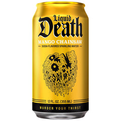 Liquid Death Soda-Flavored Sparkling Water - Severed Lime (Classic Lime Soda), Less Sugar*, Huge Flavor, No Artificial Sweeteners, King Size 19.2 Fl Oz (Pack of 12)