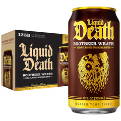 Liquid Death Soda-Flavored Sparkling Water - Severed Lime (Classic Lime Soda), Less Sugar*, Huge Flavor, No Artificial Sweeteners, King Size 19.2 Fl Oz (Pack of 12)