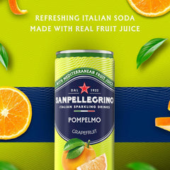Sanpellegrino Italian Sparkling Drink Aranciata Rossa, Sparkling Orange and Blood Orange Beverage, 11.15 Fl Oz (Pack of 24)