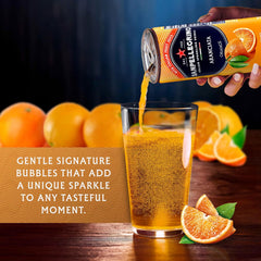 Sanpellegrino Italian Sparkling Drink Aranciata Rossa, Sparkling Orange and Blood Orange Beverage, 11.15 Fl Oz (Pack of 24)