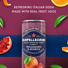 Sanpellegrino Italian Sparkling Drink Aranciata Rossa, Sparkling Orange and Blood Orange Beverage, 11.15 Fl Oz (Pack of 24)