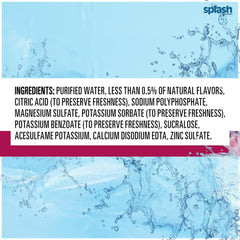 Splash Blast Water, Wild Berry, 16.9 Fl Oz | 30 Pack | Plastic Bottle